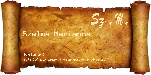 Szalma Marianna névjegykártya